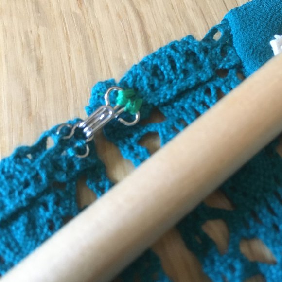 Lost April Teal Crochet Trim Tunic Tank Top - Picture 10 of 16